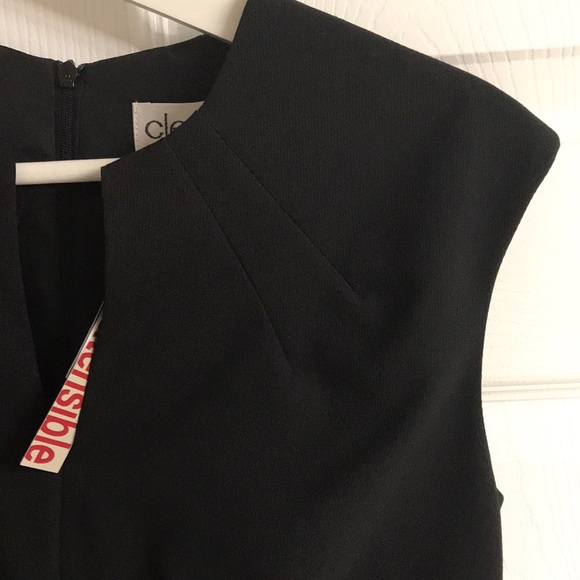 NWT Classic Black Cleo Mini / Cocktail Dress; Size 2 Petite - Picture 3 of 15